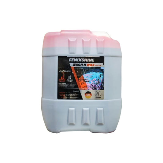 فينيكس شاين - جالون شامبو WASH N WAX احمر سعة 20 لتر